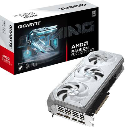 GIGABYTE Radeon RX 9070 XT GAMING OC ICE 16G Graphics Card White GIGABYTE Radeon RX 9070 XT GAMING OC ICE 16G Graphics Card White
