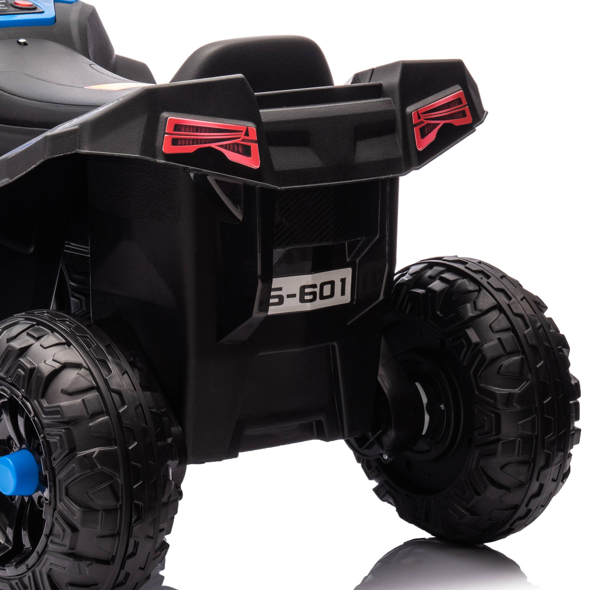 Alt View 5. Qaba - 12V Kids ATV, Battery Powered Ride on Four Wheeler with Spring Suspension, Forward & Reverse, LED Lights, Music, MP3.