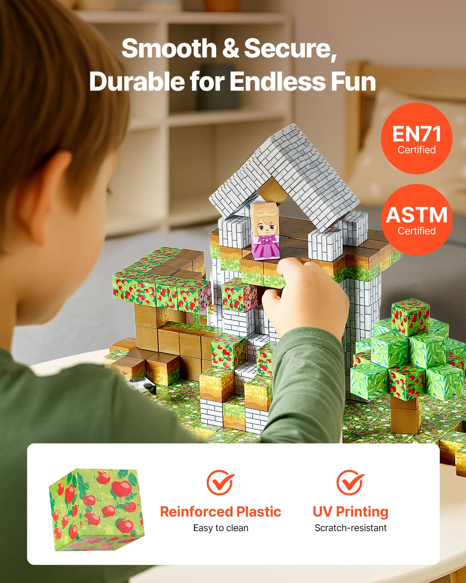 Smooth & Secure, Durable for Endless Fun
EN71 Certified
ASTM Certified
Reinforced Plastic
UV Printing
Easy to clean
Scratch-resistant