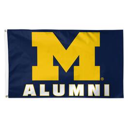 WinCraft - Michigan Wolverines 3' x 5' Single-Sided Deluxe Alumni School Supporter Flag - Multicolor