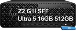 HP - Z2 G1i SFF Workstation Desktop - AI PC - Intel Core Ultra 5 235 2025 - 16GB Memory - 512GB SSD - Windows 11 Pro - Black