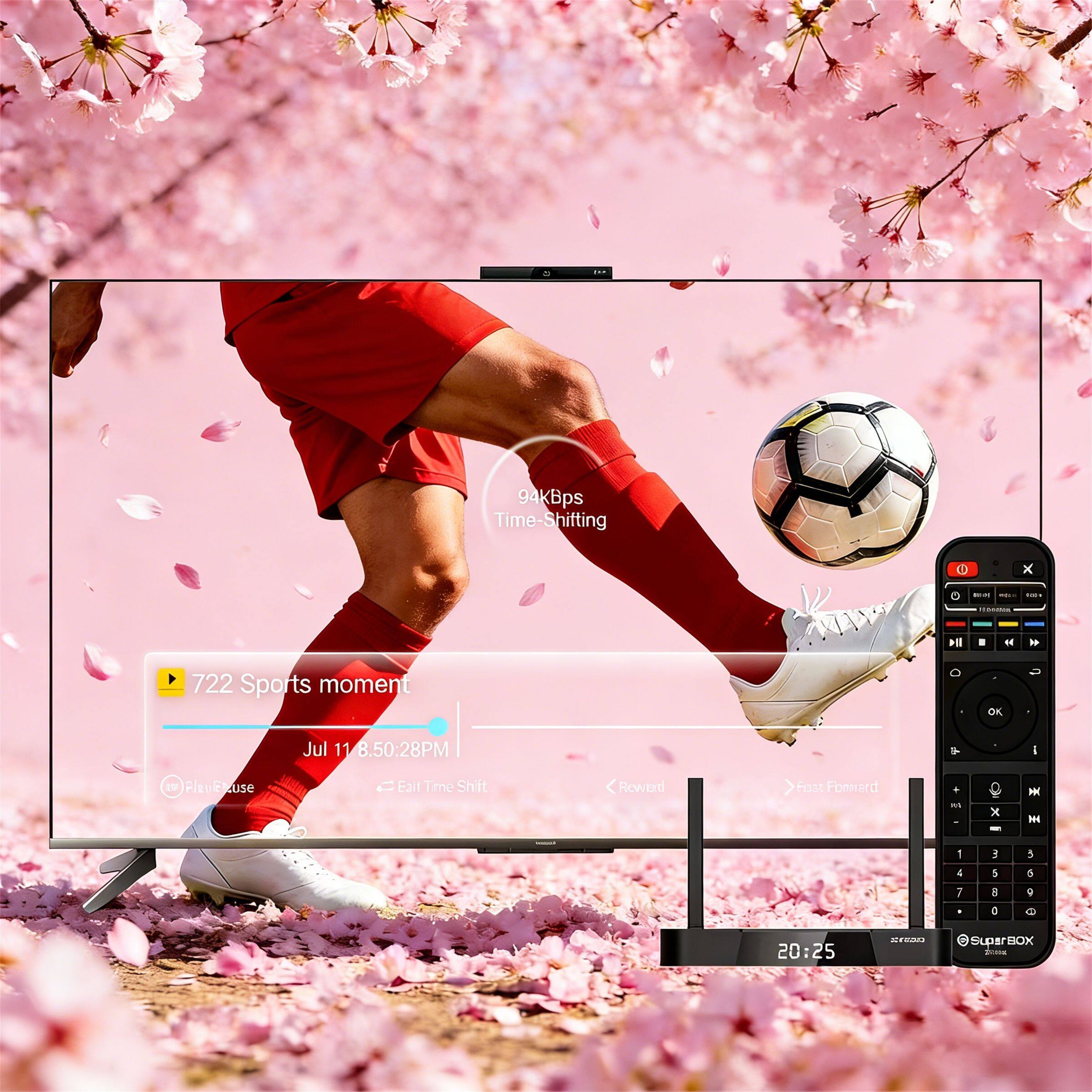 94KBps Time-Shifting  
10 x - - - + H 1 722 Sports moment OK Jul 11 8:50:28PM  
I I PleuFRuse Ealt Time Shift Rewert Hsst Forward  
x H IH 1 A 7 3 1 8 E 5 5 9 20:25 MRIE SupsrBOX -a