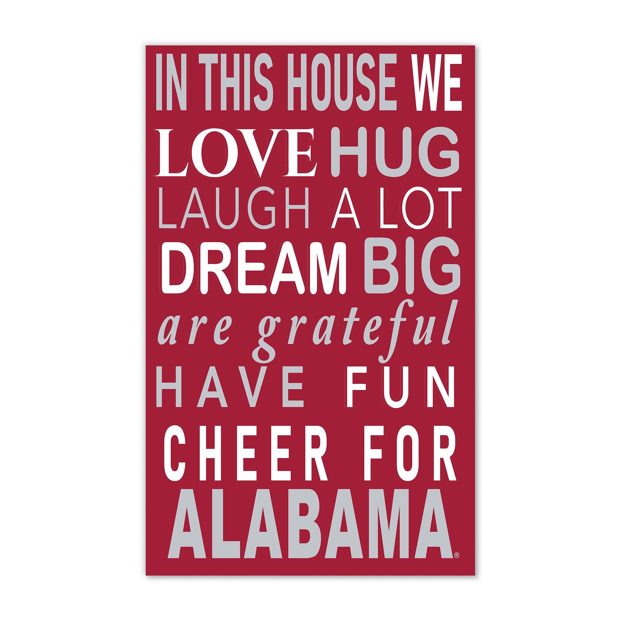 Alabama Crimson Tide 11" x 19" Briteline In This House Sign