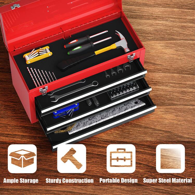 Ample Storage, Sturdy Construction, Portable Design, Super Steel Material