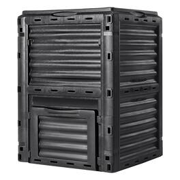 VEVOR - Garden Compost Bin 80 Gal, BPA Free Composter, Large Capacity Outdoor Composting Bin with Top Lid and Bottom Door - Black