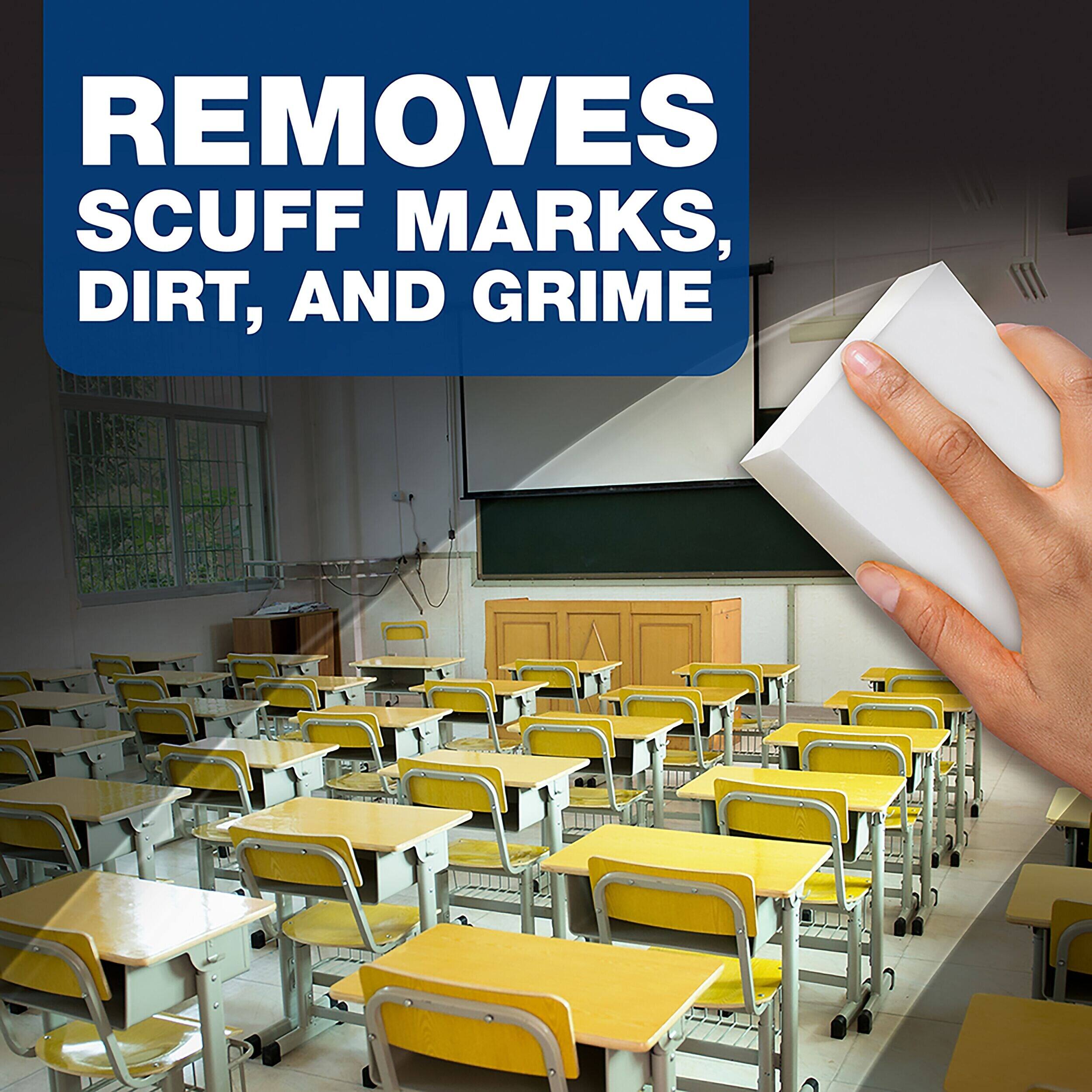 REMOVES SCUFF MARKS, DIRT, AND GRIME