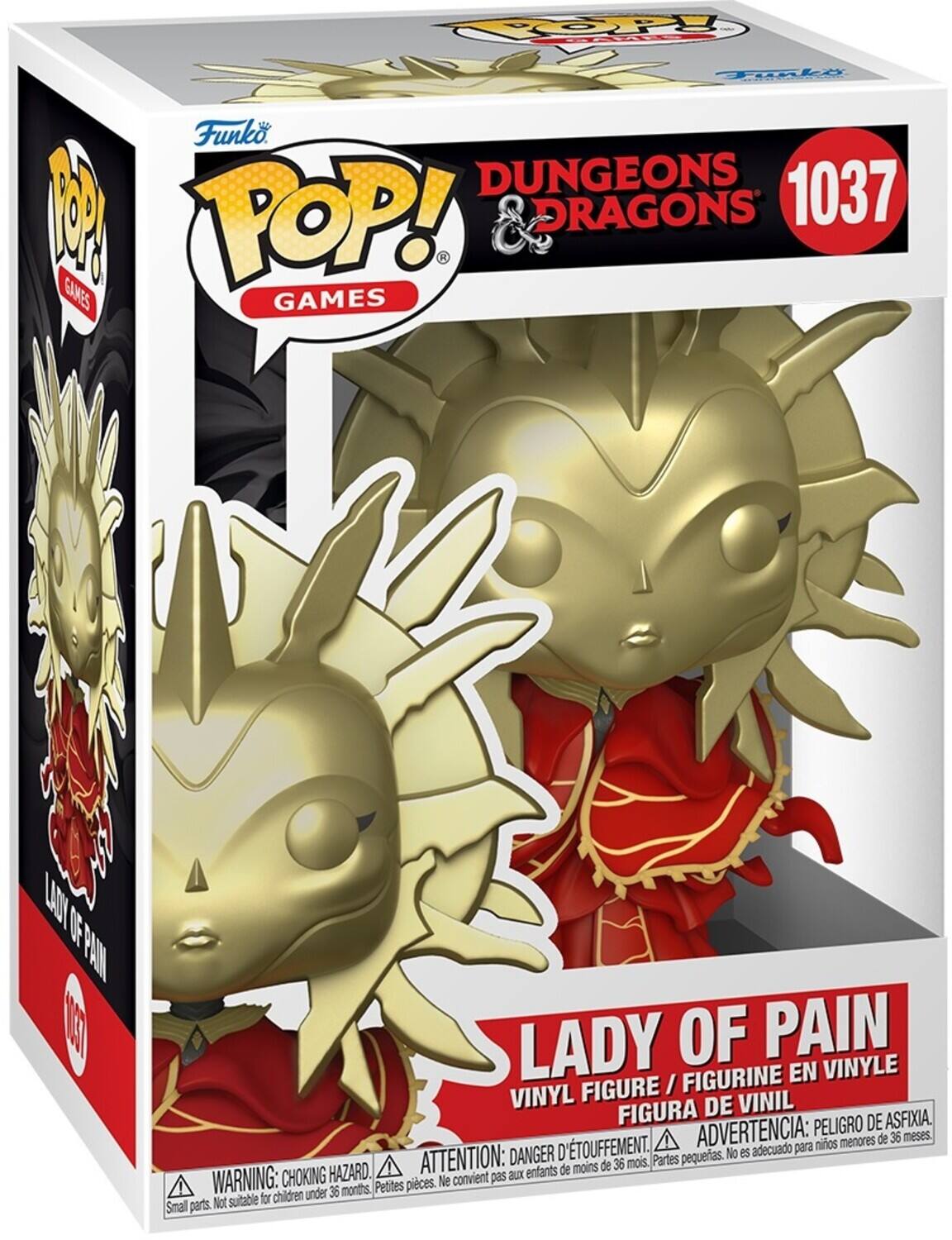 OPS TILy Funko DUNGEONS 1037 M POP! ORAGONS R GAMES GAMES LAI OF PANN E LADY OF PAIN FIGURINE EN VINYLE FIGURE I VINYL DE VINIL FIGURA PELIGRO DE ASFIXIA D'TOUFFEMENT. ADVERTENCIA: para nios menores de 36 meses. DANGER pequeas. No es adecuado HAZARD. ATTENTION: aux enfants de moins de 36 mois. Partes WARNING: CHOKING Petites pices. Ne convient pas children under 36 months. Not suitable for Small parts CHOKING HAZARD
