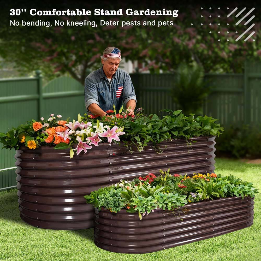 30" Comfortable Stand Gardening  
No bending, No kneeling, Deter pests and pets