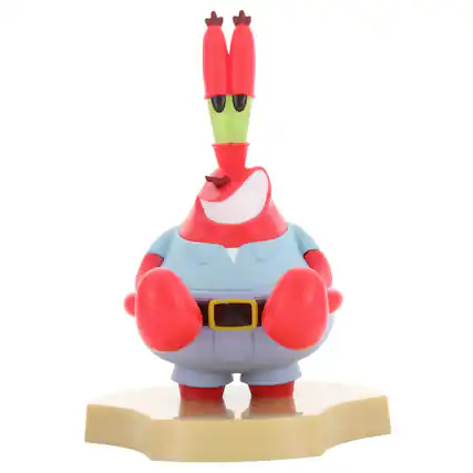 Front. Cable Guys by Exquisite Gaming - Cable Guys: Spongebob - Mr. Krabs - Earbud & Phone Holder.