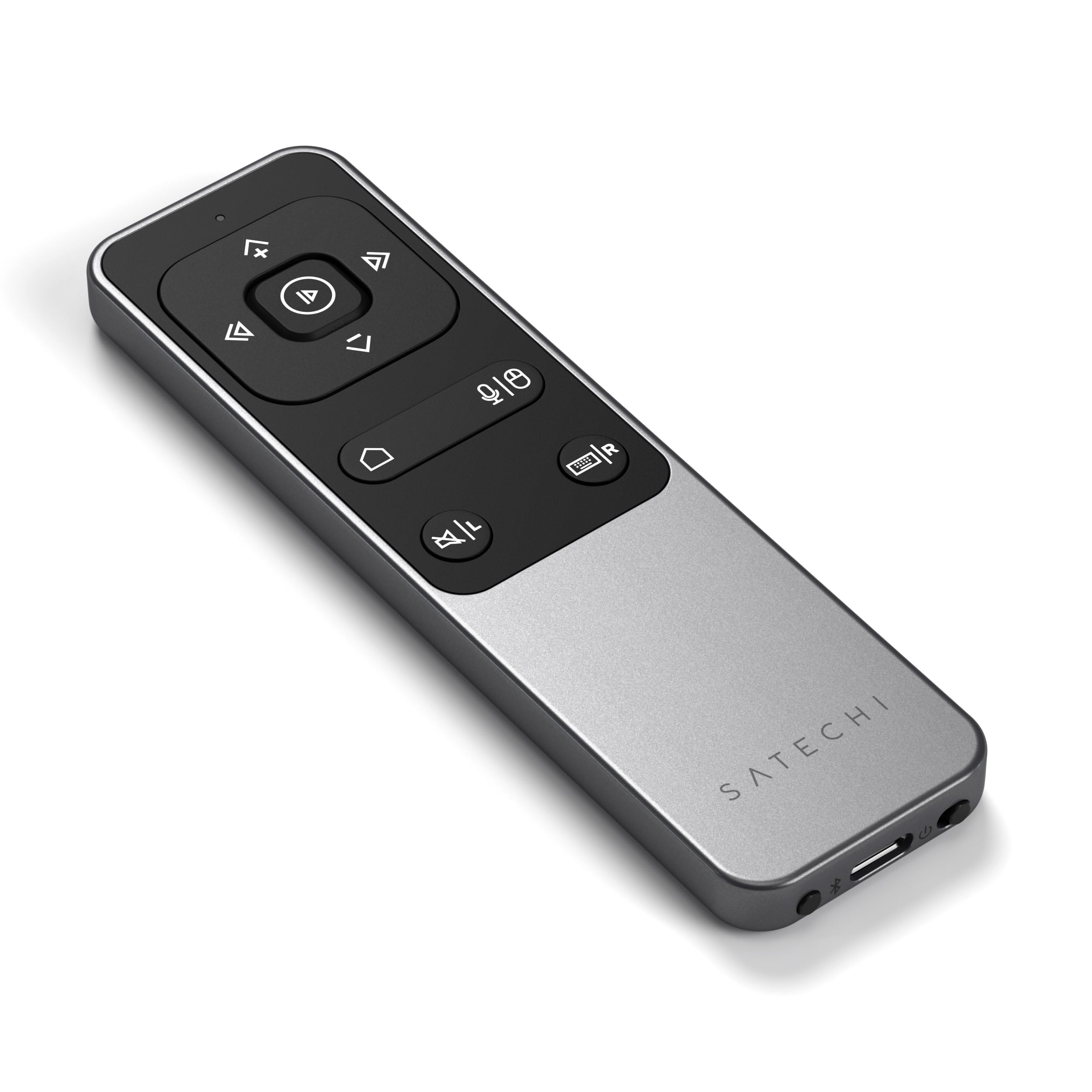 Angle. Satechi - R2 Bluetooth Multimedia Remote Control - Space Gray.