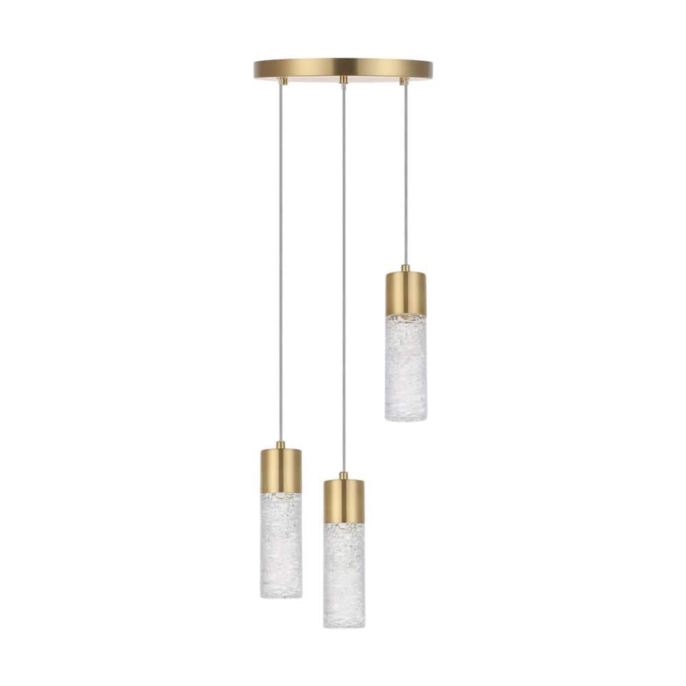 Elegant Lighting - Constellation 3 light LED Pendant - Gold price history on PriceWatchPro