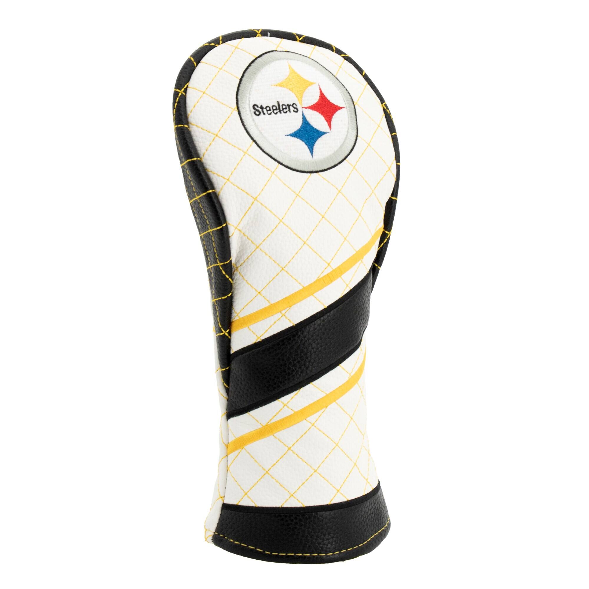 Alt View 2. Team Golf - Pittsburgh Steelers Striped Quilted Fairway Headcover - Multicolor.