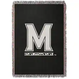 Chad & Jake - Maryland Terrapins Woven Blanket - Black