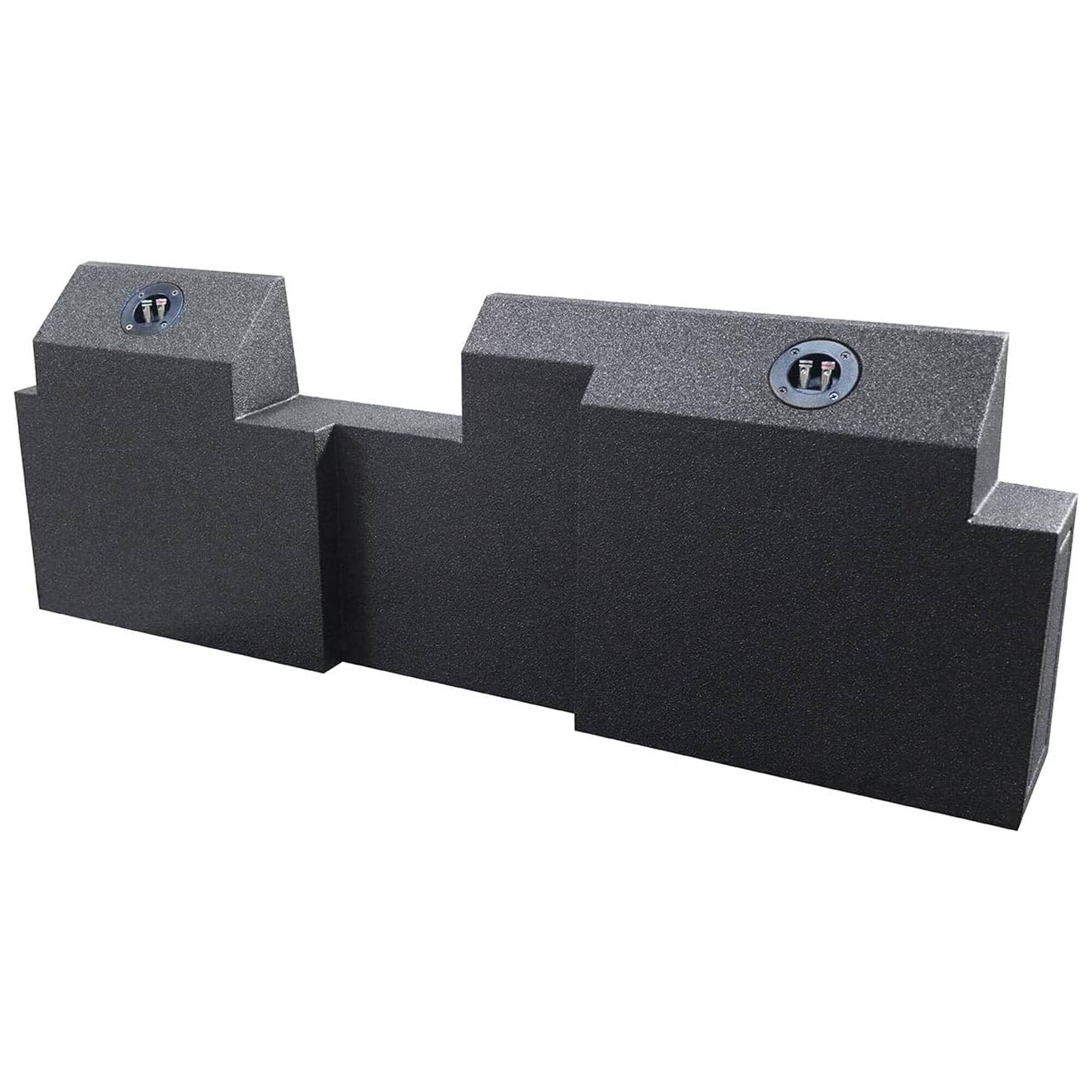 Alt View 2. QPower - QPower Dual 10" Subwoofer Enclosure for Jeep Gladiator (All Years) 2019-2026 - BED LINER BLACK.