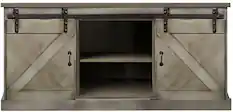 Front. Legends Furniture - TV Stand for Most TVs Up to 75" - Aged Gray.