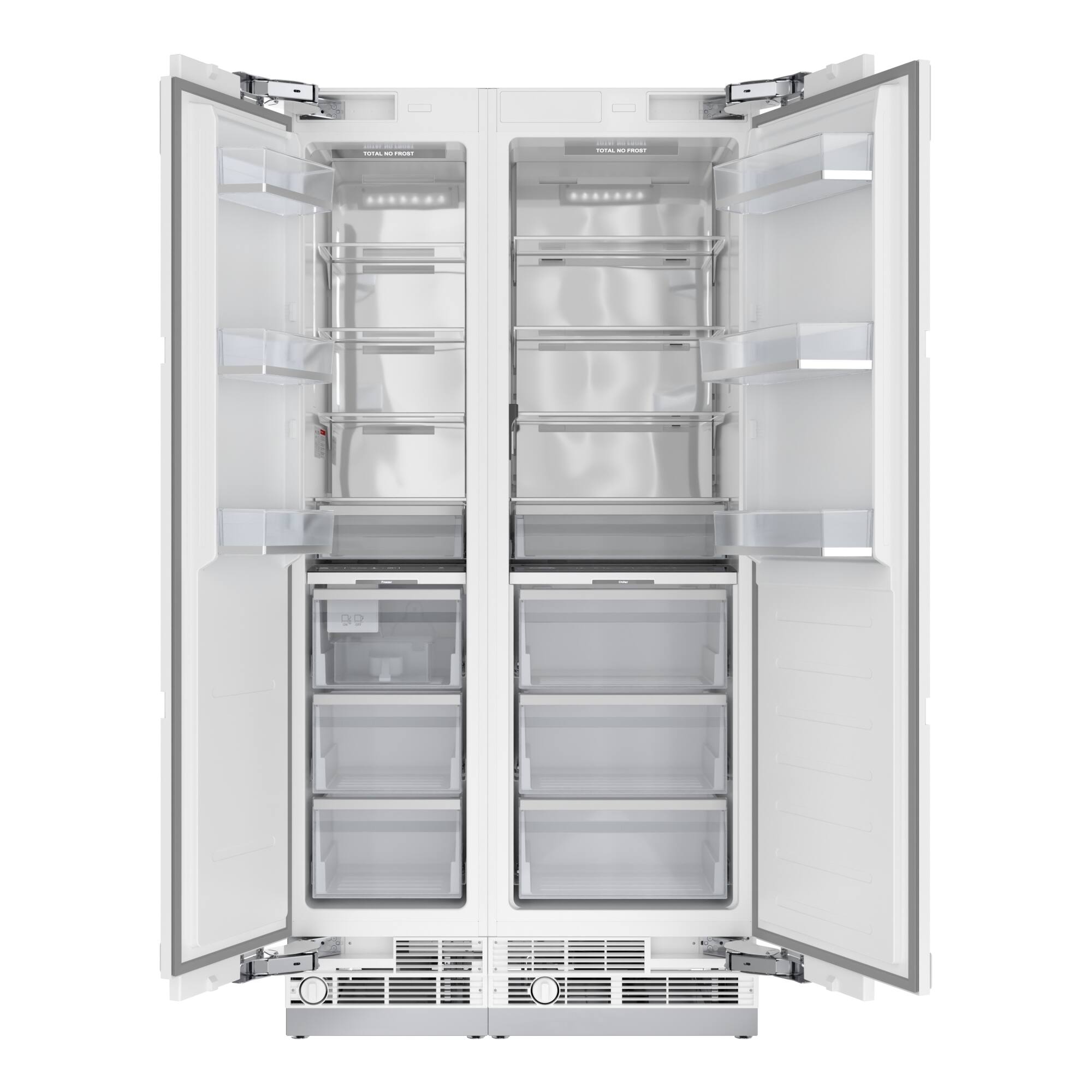 Alt View 1. Koolmore - Panel Ready Column Refrigerator and Freezer, 24" Refrigerator and 18" Freezer - White.