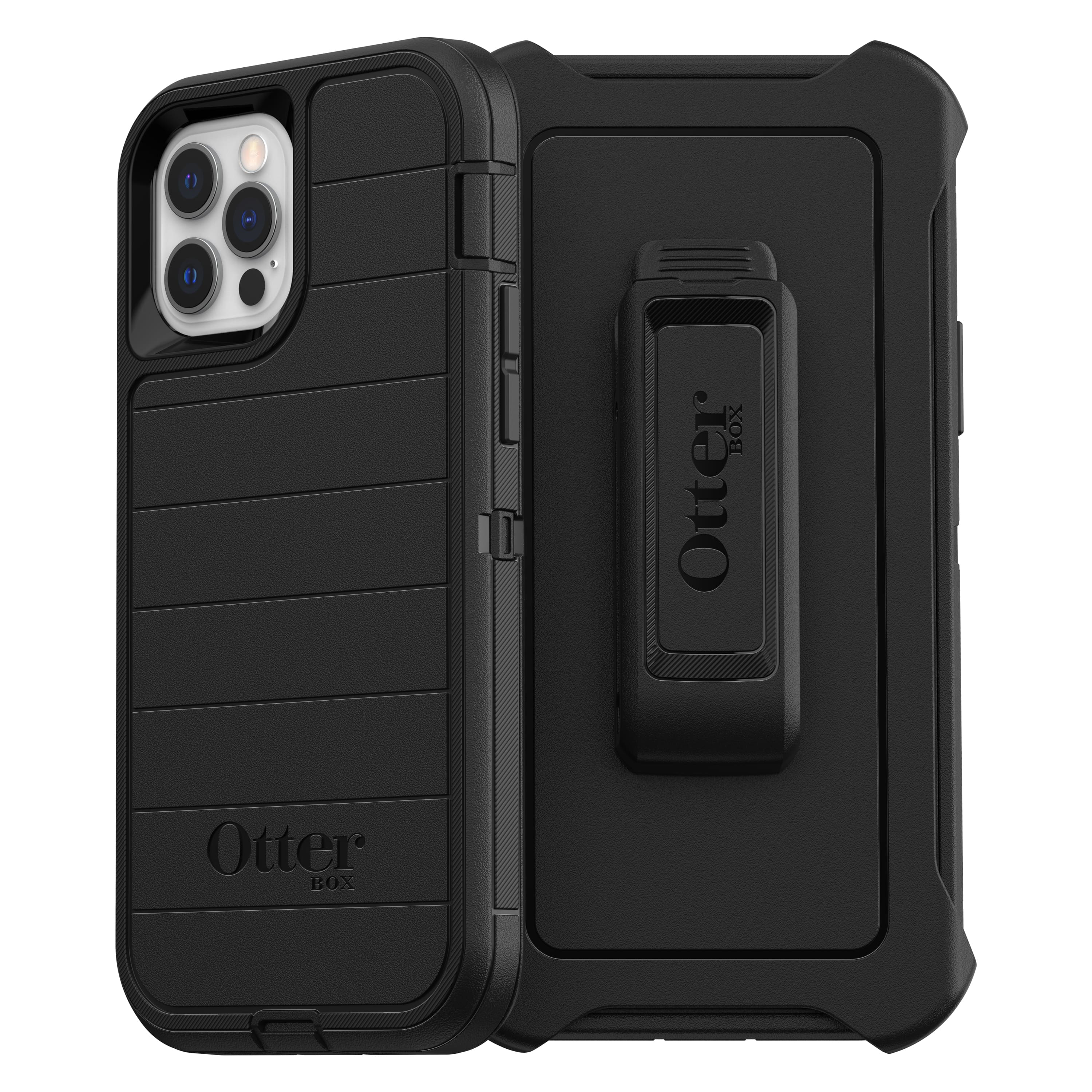 Alt View Zoom 1. OtterBox - Defender Series Pro for Apple® iPhone® 12 and iPhone 12 Pro - Black.
