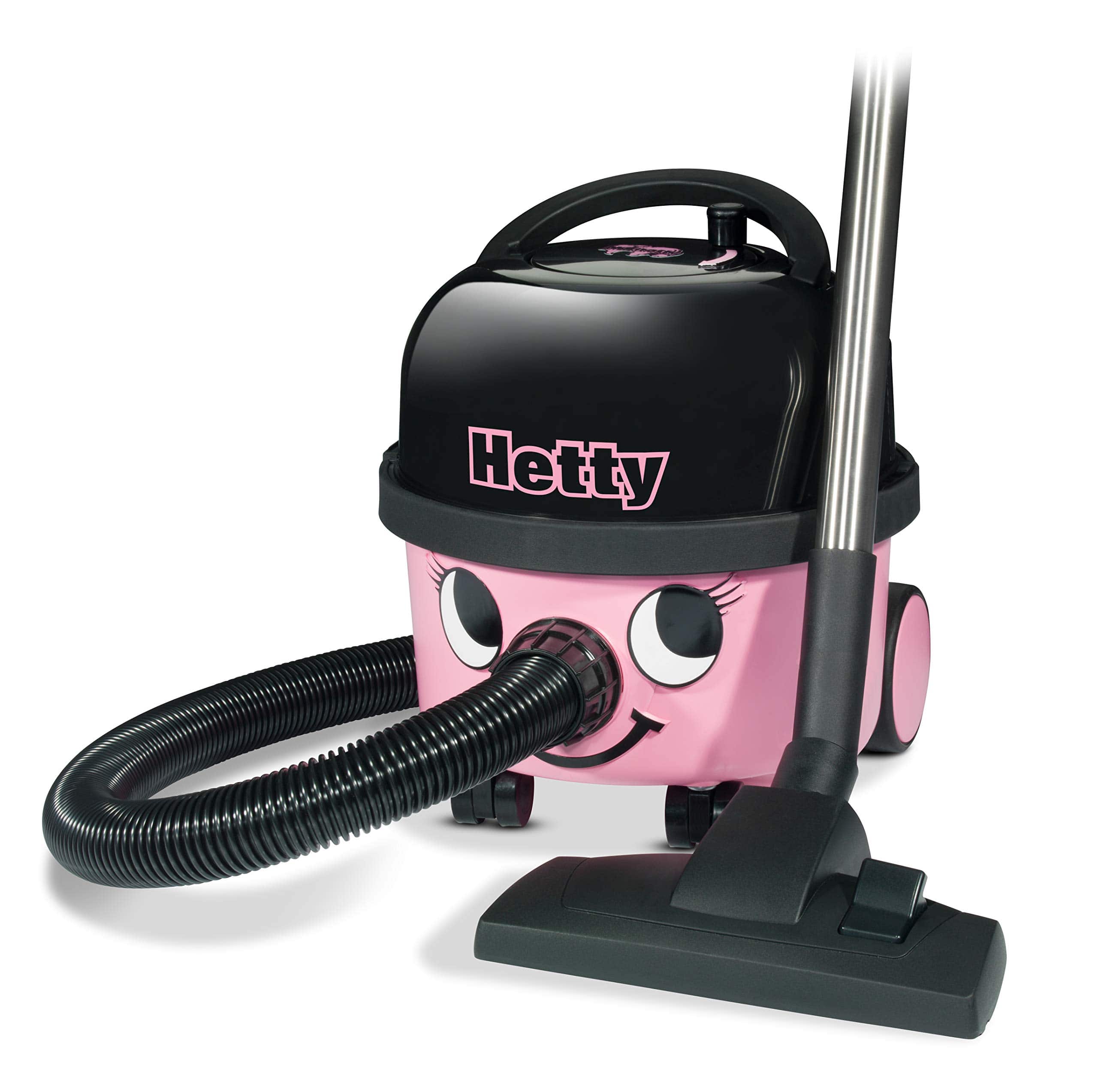 EnviroCare - Hetty HET200A Canister Vacuum (Model 900777) Bagged 2.5 Gal Drum TriTex HEPA-Flo Filtration 33′ Cord - Pink