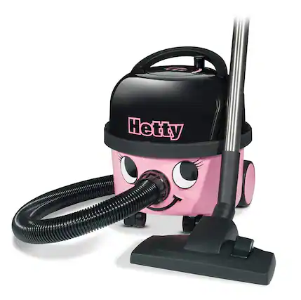 Front. EnviroCare - Hetty HET200A Canister Vacuum (Model 900777) Bagged 2.5 Gal Drum TriTex HEPA-Flo Filtration 33′ Cord Pink - Pink.