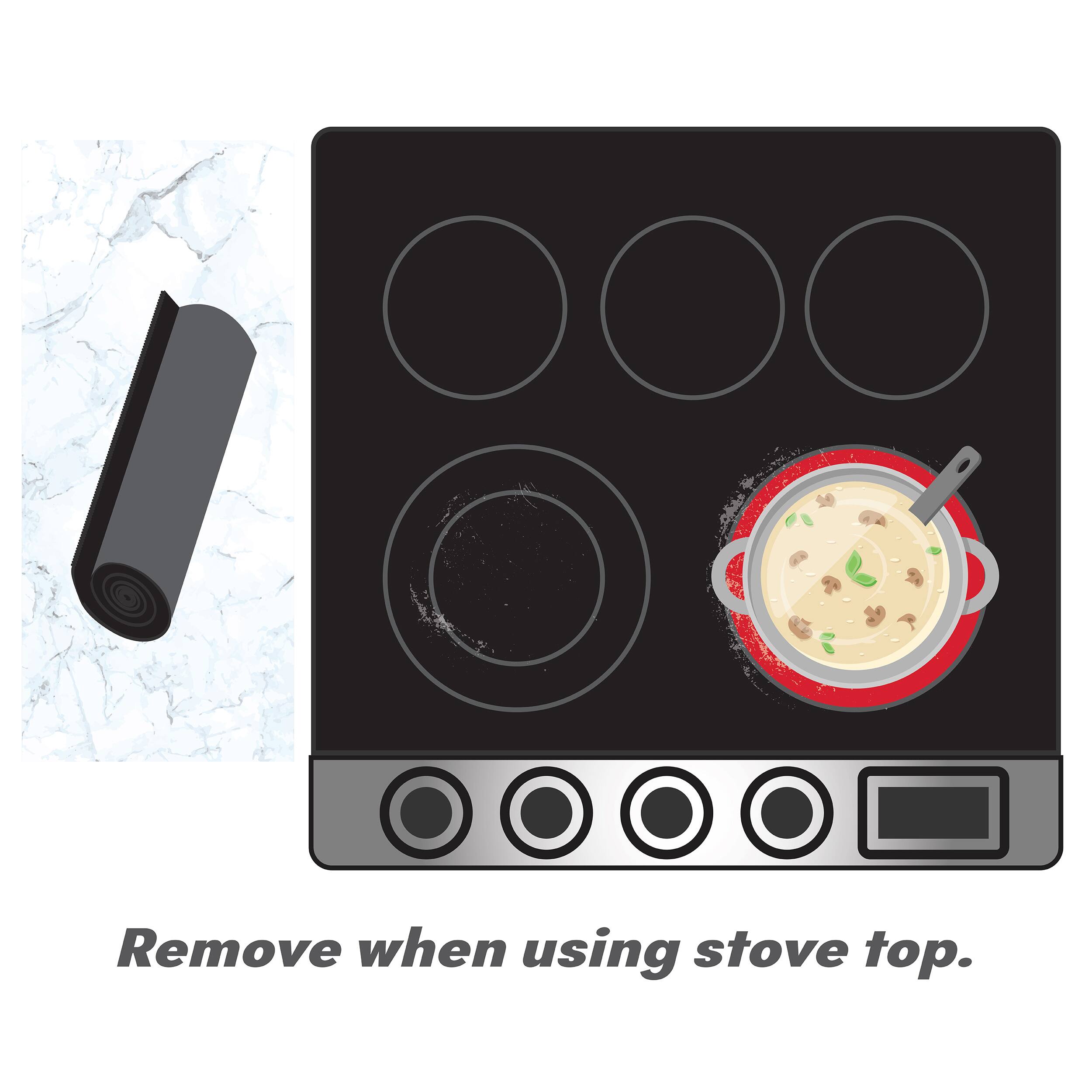 Remove when using stove top.