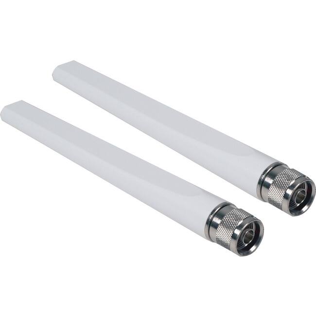 Front. WatchGuard - WatchGuard Dual-Band Omni Antennas (5/7 dBi) - 2.400 GHz to 2.500 GHz, 4.900 GHz to 5.850 GHz - 7 dBi - Wireless Access - White.