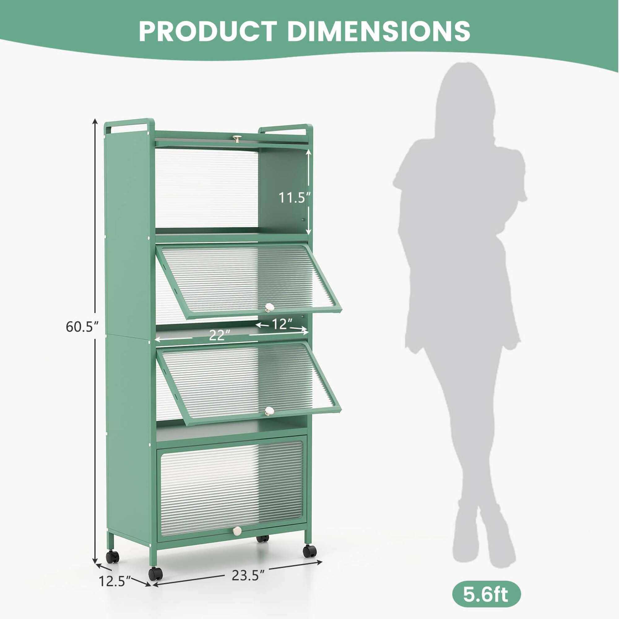 PRODUCT DIMENSIONS: 11.5" x 60.5" x 22" x 12" x 12.5" x 23.5" x 5.6ft
