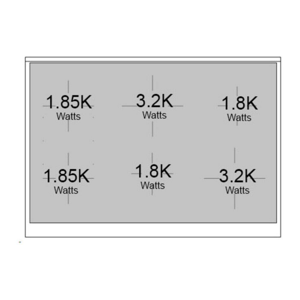 1.85K Watts  
3.2K Watts  
1.8K Watts  
1.85K Watts  
1.8K Watts  
3.2K Watts