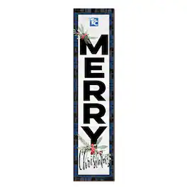 Jardine - Tulsa Community College 12'' x 48'' Outdoor Merry Christmas Leaner - White