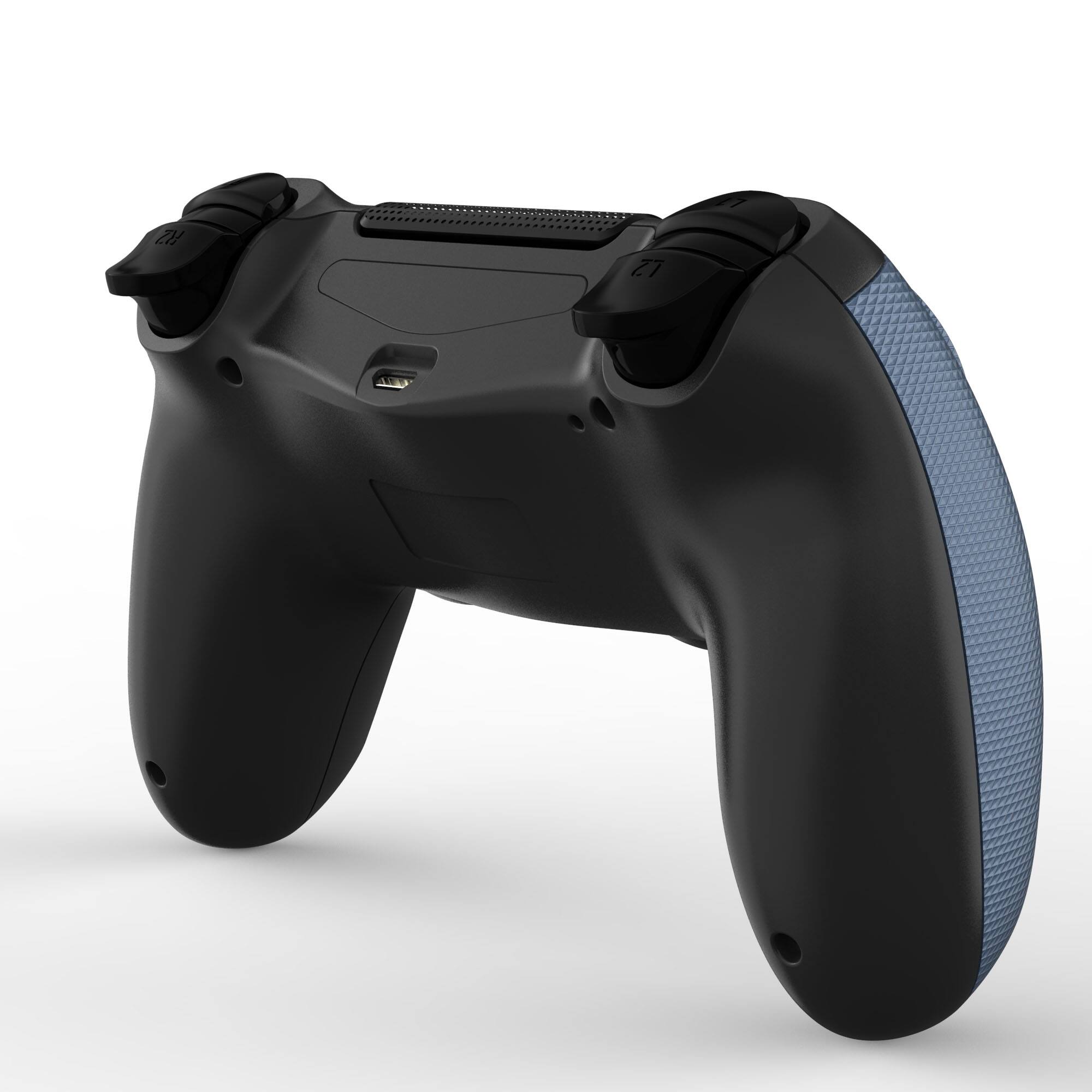 Alt View 5. YONWAY - Wireless Controller, Playstation 4 Remote Game Joystick with Six-Axis Vibration Sensation and Anti-Slip Handle - Blue.