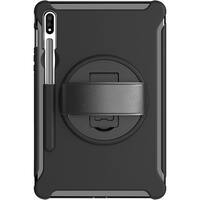 SaharaCase - PROTECTION Hand Strap Series Case for Samsung Galaxy Tab S8 - Black - Front_Zoom