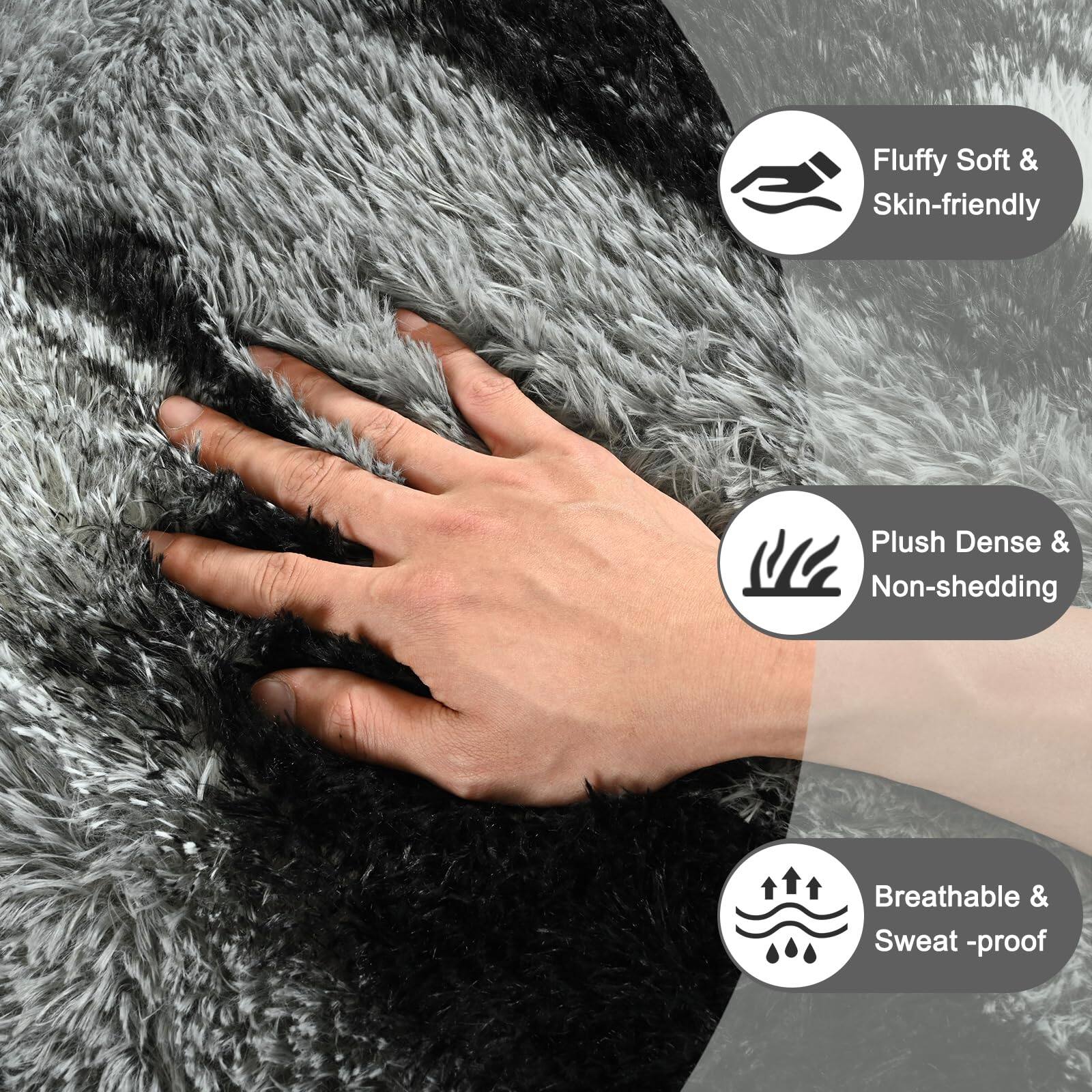 Fluffy Soft & Skin-friendly  
Plush Dense & Non-shedding  
Breathable & Sweat-proof