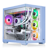 Thermaltake - LCGS View i1470TH-380 Gaming Desktop Intel Core i9-14900KF, 32GB DDR5 Memory, NVIDIA GeForce RTX 5070 Ti, 2TB NVMe M.2 - Blue - Front_Zoom