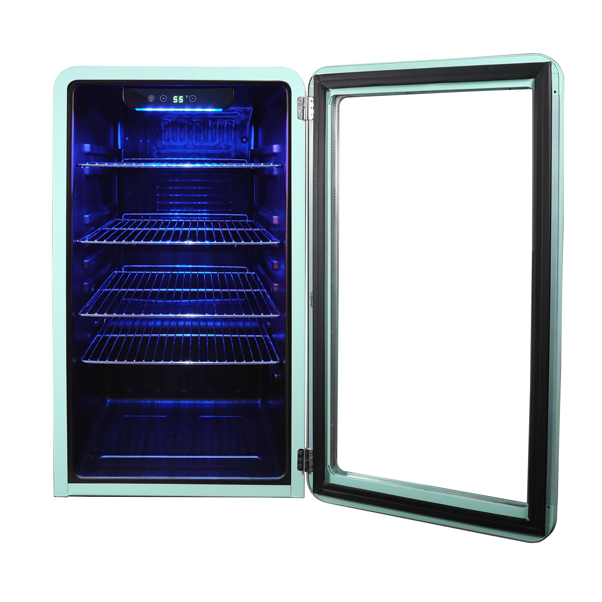 Alt View 7. Magic Chef - 3.4 Cu Ft Retro Beverage Cooler - Green.