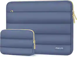mosiso - Puffy Laptop Sleeve 13-13.3 inch for MacBook Air 13 13.6 M4 M3 M2 M1/Pro 13/Pro 14, HP Dell ASUS Lenovo - Lavender Gray