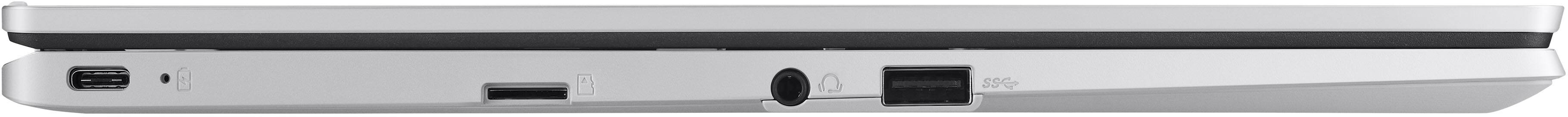 Alt View 5. ASUS - Chromebook CX1 14" FHD Laptop - Intel Celeron N4500 with 8GB - 64GB eMMC - Transparent Silver.