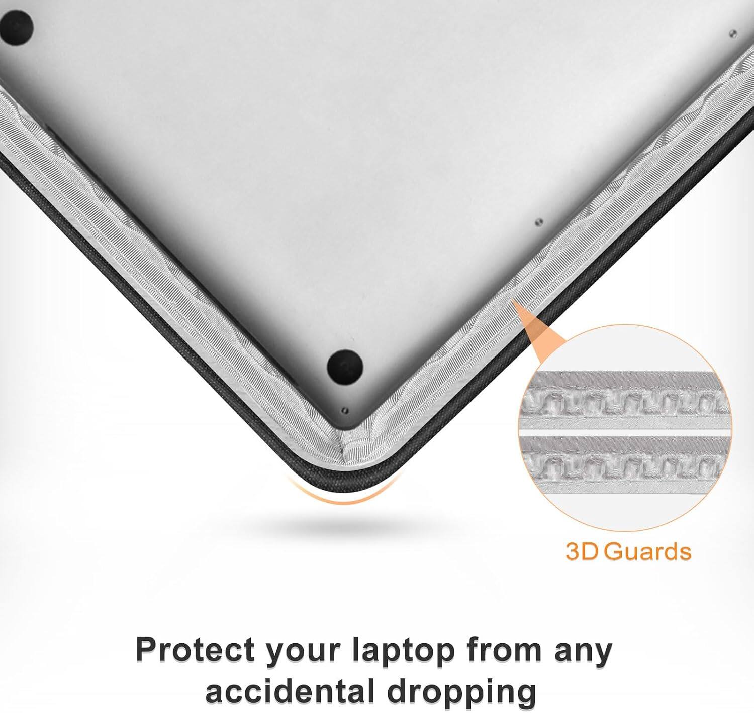 3D Guards  
Protect your laptop from any accidental dropping