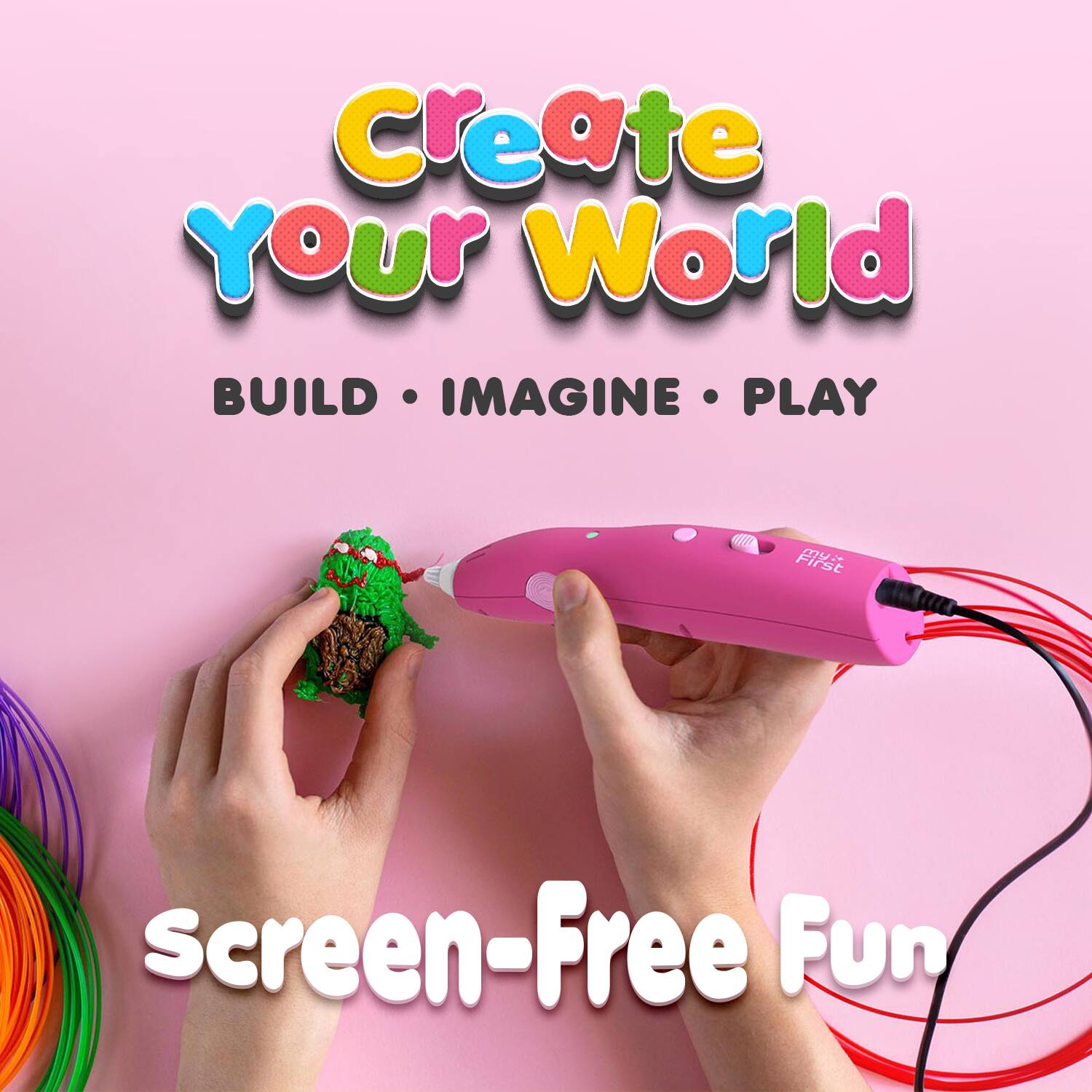 Create Your World  
BUILD • IMAGINE • PLAY  
screen-Free Fun