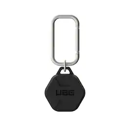 UAG - AirTag Case w/ Carabiner Attachment for Keys, Backpacks, Pets - Rugged Protective Cover Holder - Black