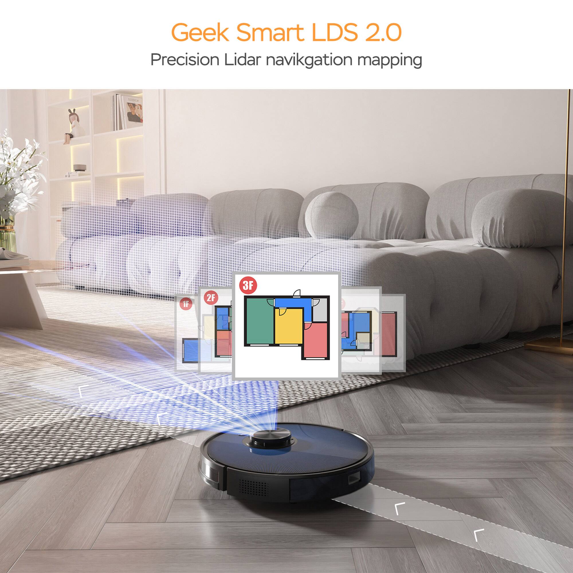 Geek Smart LDS 2.0  
Precision Lidar navigation mapping