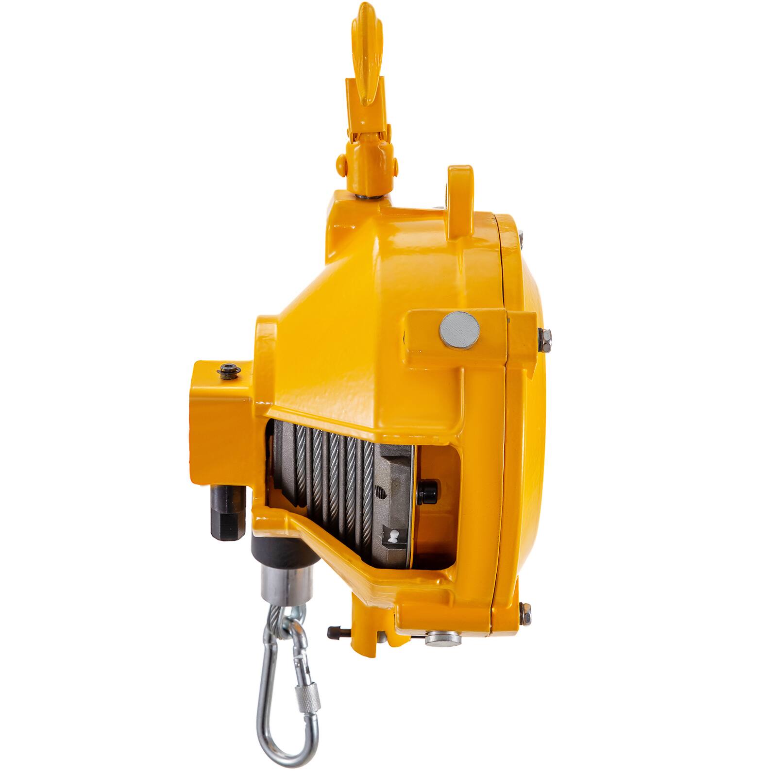 Alt View 5. VEVOR - Spring Balancer 20-33lbs(9-15kg) Retractable Tool Holder 1.5m Length Tool Balancer with Hook and Wire Rope Adjustable - Yellow.