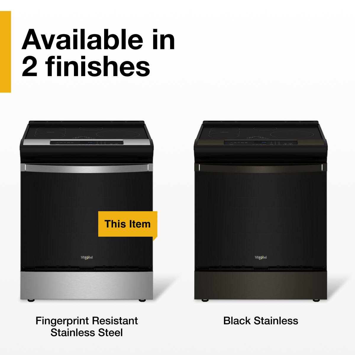 Available in 2 finishes

This Item

Fingerprint Resistant Stainless Steel

Black Stainless
