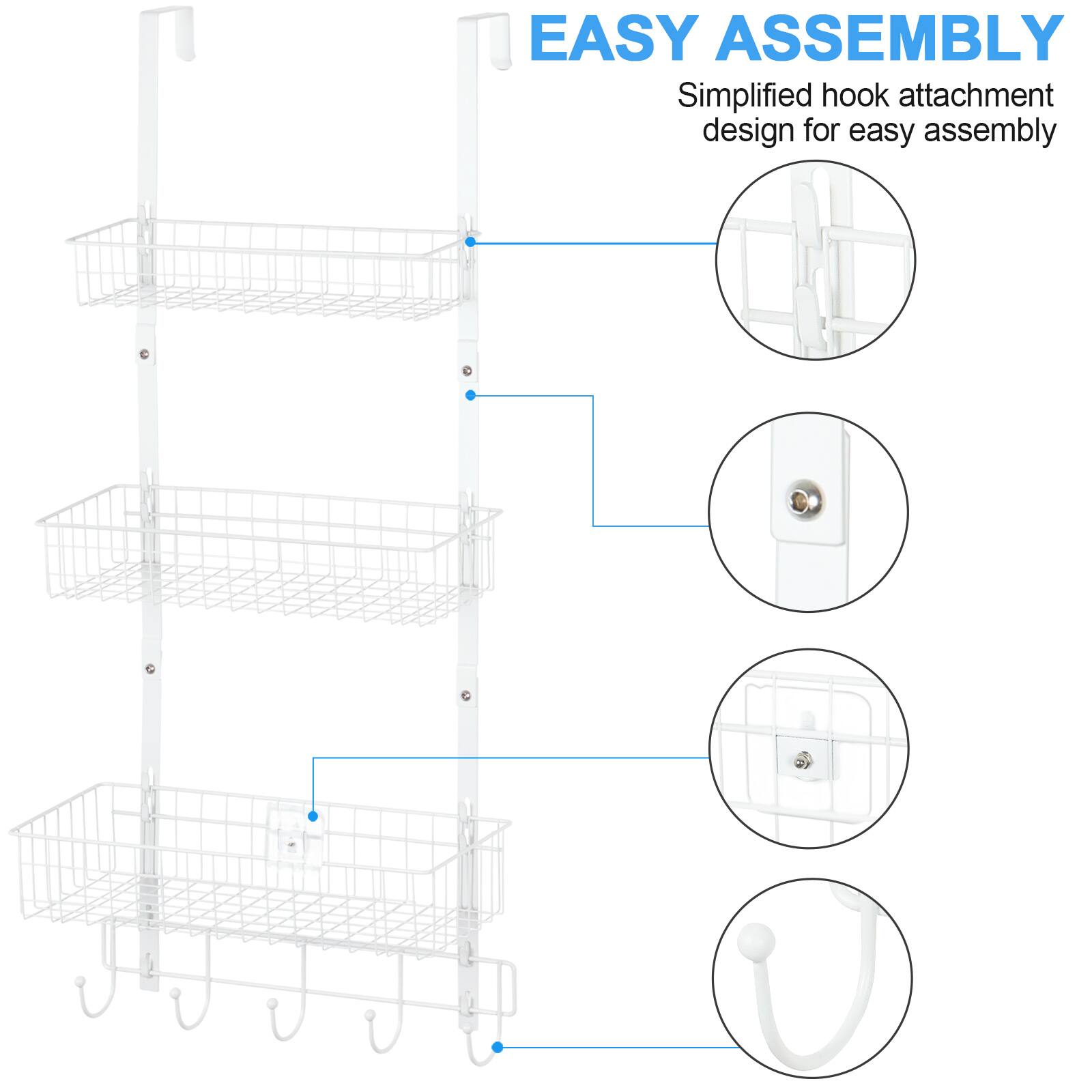 EASY ASSEMBLY  
Simplified hook attachment design for easy assembly