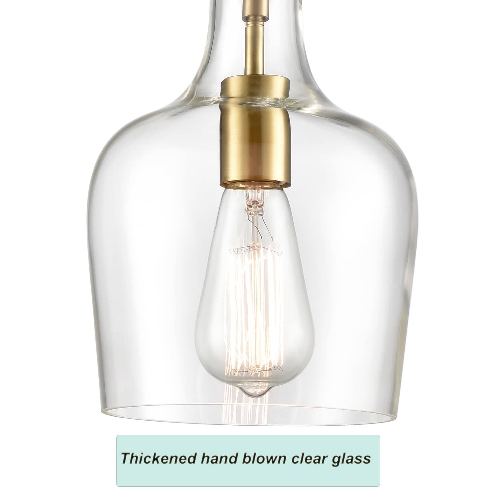 Thickened hand blown clear glass