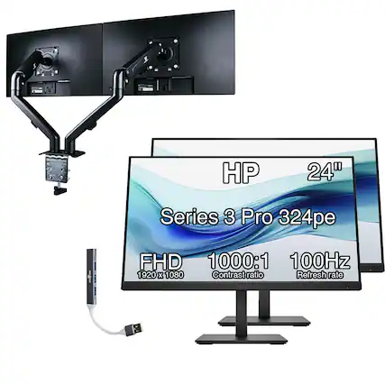 HP 24" Series 3 Pro 324pe 1 FHD 1000:1 100Hz 1920 x 1080 Contrast ratio Refresh rate