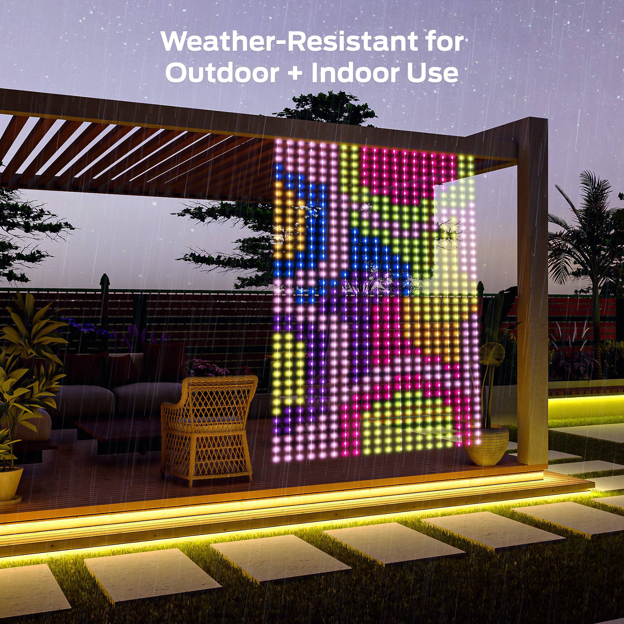 Weather-Resistant for Outdoor + Indoor Use