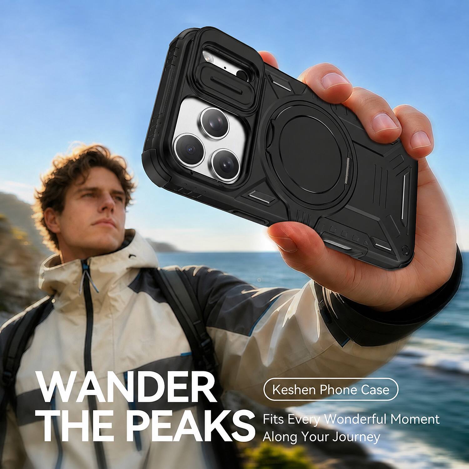 UUCOVER Magnetic Case for iPhone 17 Pro,Shockproof TPU+PC Slide Lens ...