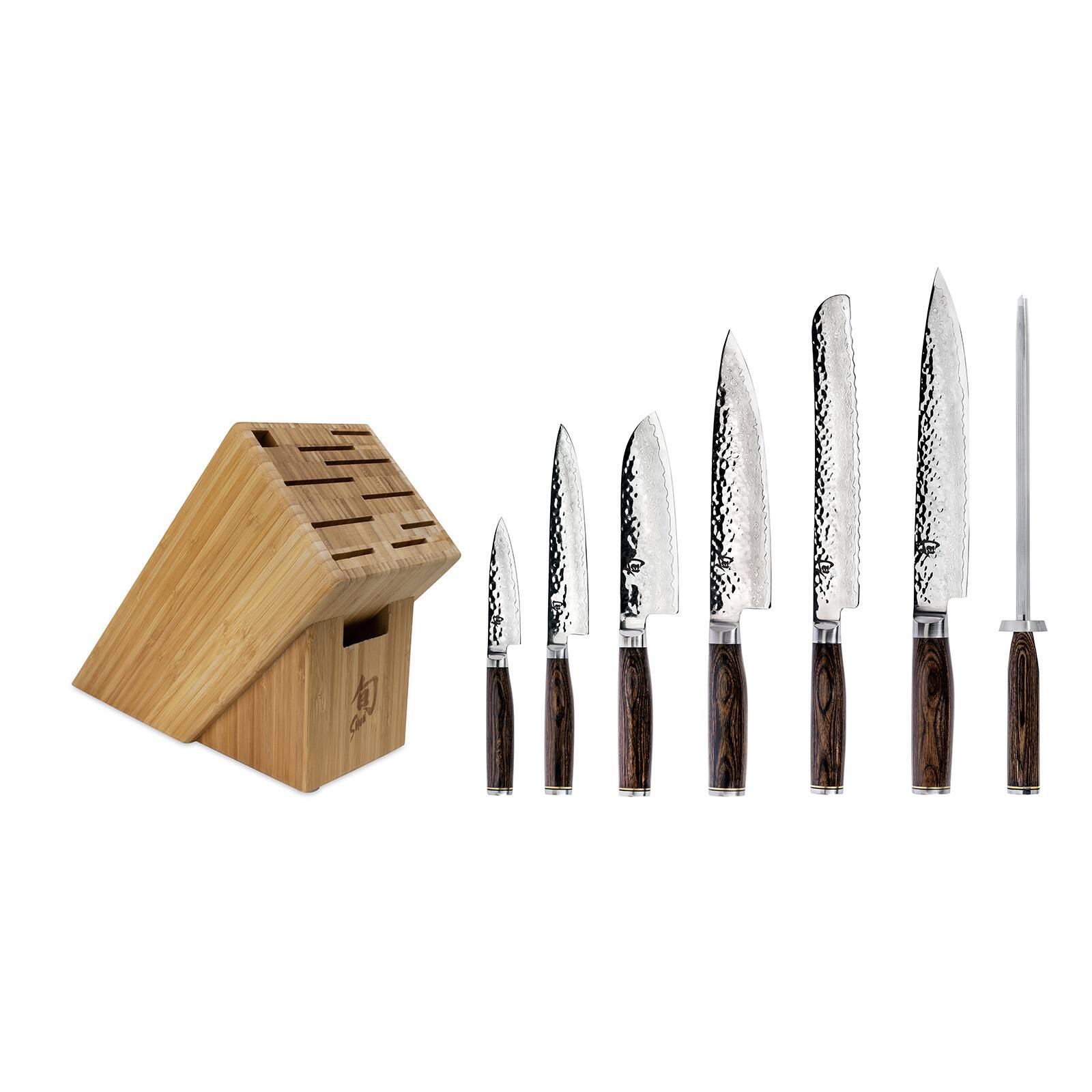 Alt View 1. Shun - Premier Professional Block Set, 8 Piece - Brown.