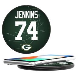 Keyscaper - Elgton Jenkins Black Green Bay Packers Wireless Charging Station - Black