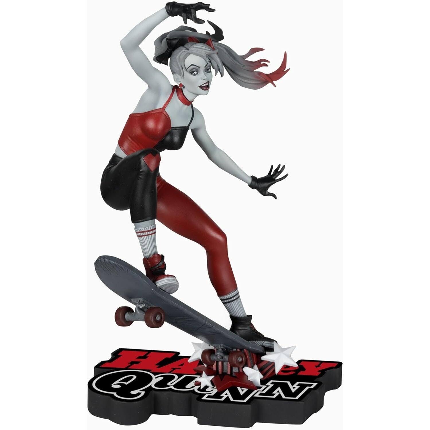 McFarlane Toys: DC Direct - Harley Quinn Red White and Black Skateboard Figure