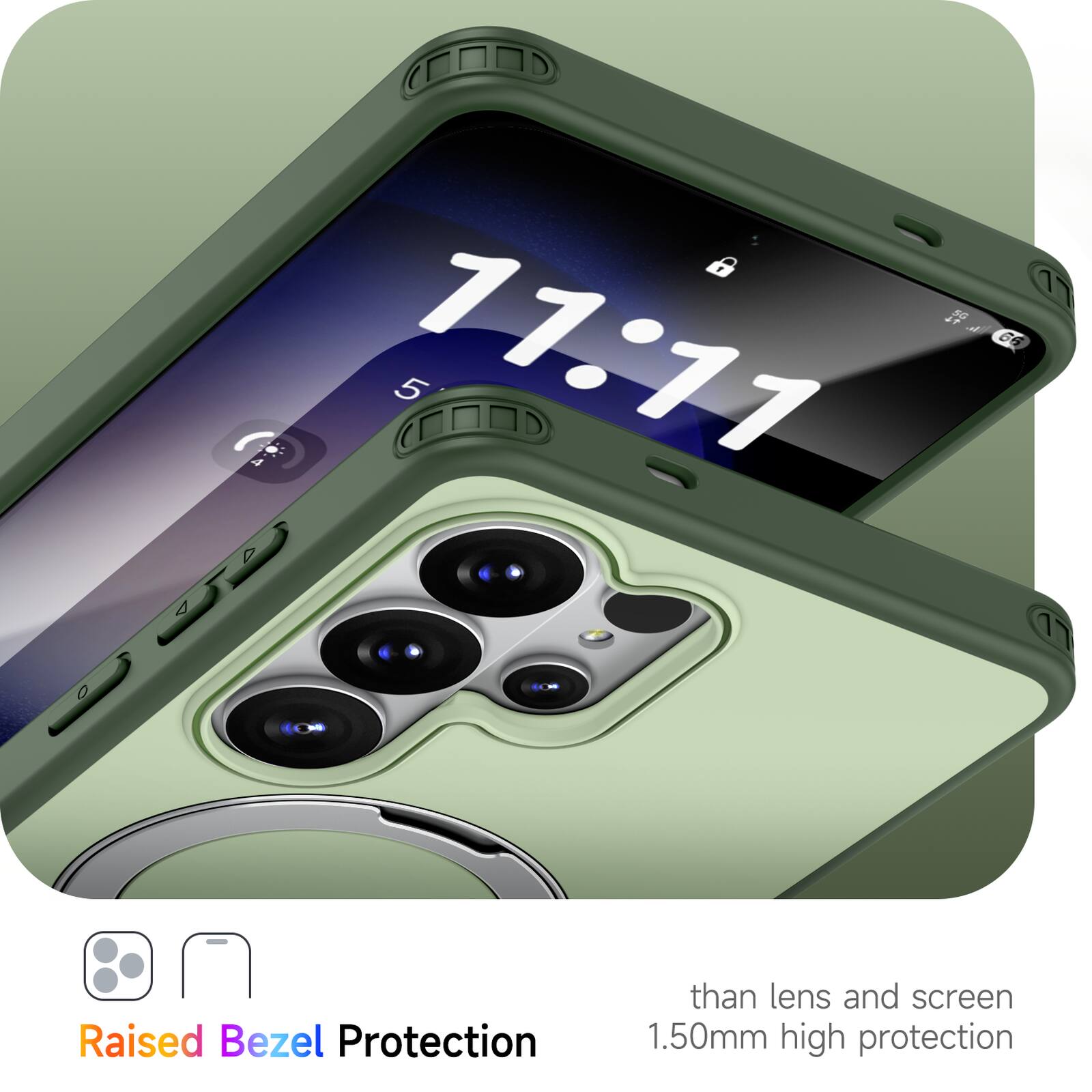 4 6 48 5 17.17 17 66 17 T 0 Raised Bezel Protection than lens and screen 1.50mm high protection